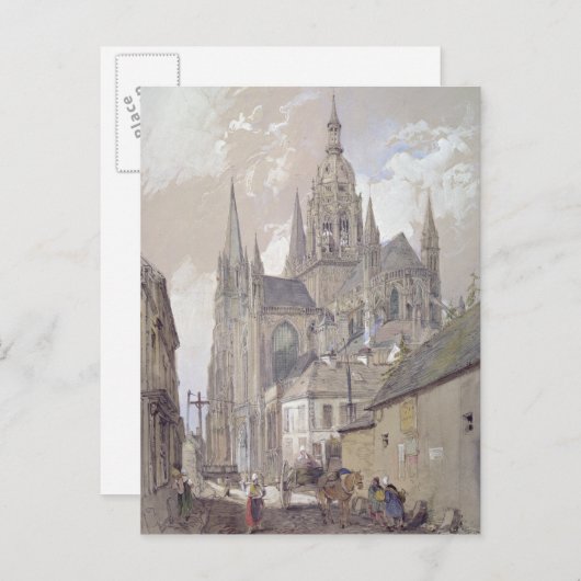 Bayeux Cathedraal, Uitzicht uit het zuidoosten Briefkaart (Voorkant / Achterkant)