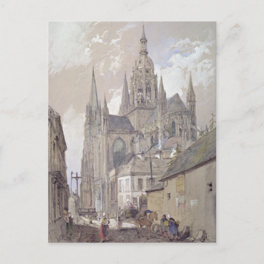 Bayeux Cathedraal, Uitzicht uit het zuidoosten Briefkaart (Voorkant)