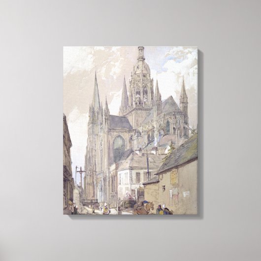 Bayeux Cathedraal, Uitzicht uit het zuidoosten Canvas Afdruk (Voorkant)