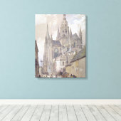 Bayeux Cathedraal, Uitzicht uit het zuidoosten Canvas Afdruk (Insitu (Houten vloer))