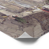 Bayeux Cathedraal, Uitzicht uit het zuidoosten Poster (Hoek)