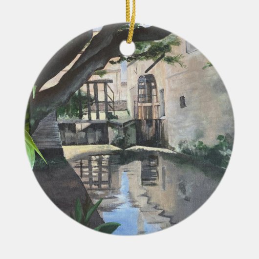 Bayeux Frankrijk Water Wheel Ornament (Voorkant)