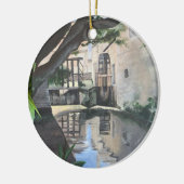 Bayeux Frankrijk Water Wheel Ornament (Links)