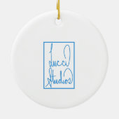 Bayeux Frankrijk Water Wheel Ornament (Achterkant)