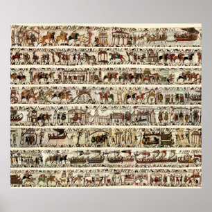 BAYEUX TAPESTRY 1066 Battle of Hastings Poster