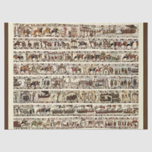 BAYEUX TAPESTRY 1066 Battle of Hastings Tissuepapier