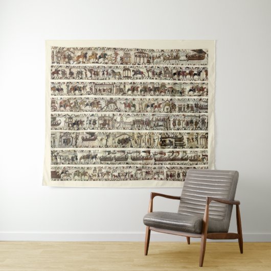 BAYEUX TAPESTRY 1066 Battle of Hastings Wandkleed (In Situ (horizontaal))