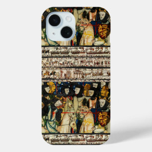 BAYEUX TAPESTRY 1066 Dood van koning Harold iPhone 15 Case