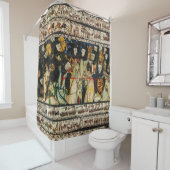 BAYEUX TAPESTRY 1066 Dood van koning Harold Douchegordijn (In situ)