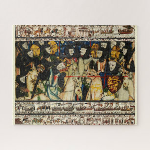 BAYEUX TAPESTRY 1066 Dood van koning Harold Legpuzzel