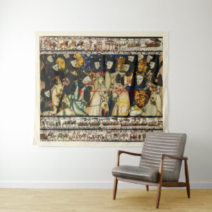 BAYEUX TAPESTRY 1066 Dood van koning Harold Wandkleed