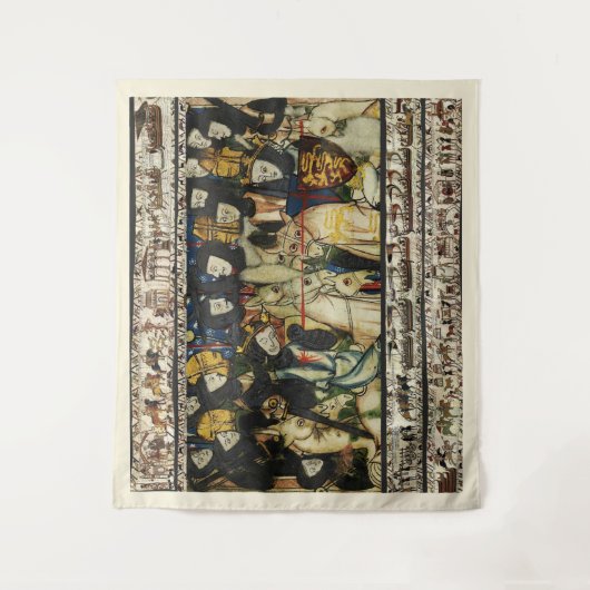 BAYEUX TAPESTRY 1066 Dood van koning Harold Wandkleed (Voorkant)