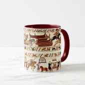 BAYEUX TAPESTRY 1066, NOORMAN KNIGHTS, VIKING SHIP MOK (Voorkant rechts)