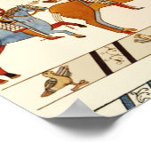 BAYEUX TAPESTRY 1066, NOORMAN KNIGHTS, VIKING SHIP POSTER (Hoek)