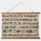 BAYEUX TAPESTRY 1066 NORMAN KNIGHTS AND ARCHERS HANGEND WANDKLEED (Voorkant 2)