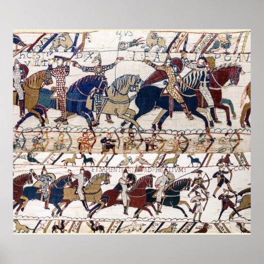 BAYEUX TAPESTRY 1066 NORMAN KNIGHTS AND ARCHERS POSTER (Voorkant)