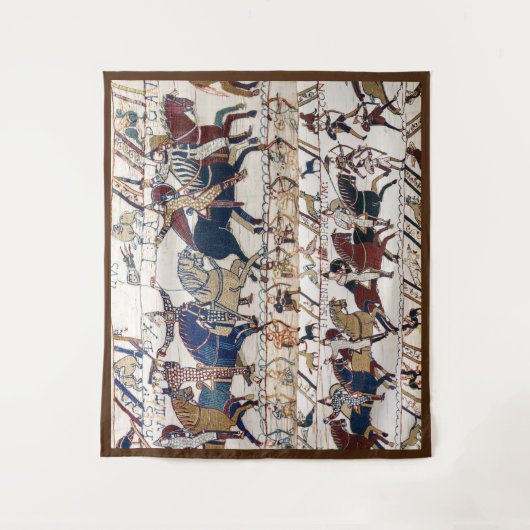 BAYEUX TAPESTRY 1066 NORMAN KNIGHTS AND ARCHERS WANDKLEED (Voorkant)