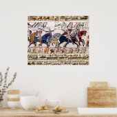 BAYEUX TAPESTRY 1066 NORMANDISCHE RITTERS EN BOOGS POSTER (Keuken)