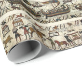 BAYEUX TAPESTRY 1066 VIKING SHIPS CADEAUPAPIER (Rol Hoek)
