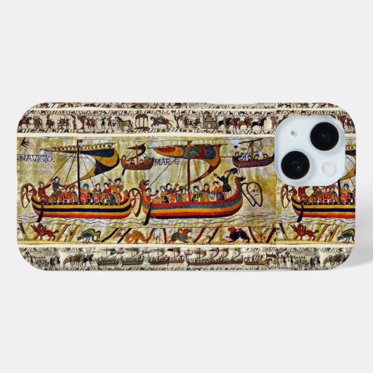 BAYEUX TAPESTRY 1066 VIKING SHIPS Case-Mate iPhone CASE (Achterkant (horizontaal))