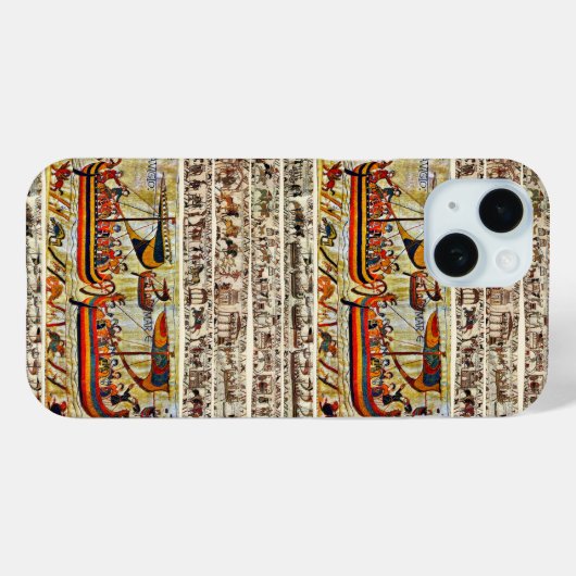 BAYEUX TAPESTRY 1066 VIKING SHIPS Case-Mate iPhone CASE (Achterkant (horizontaal))