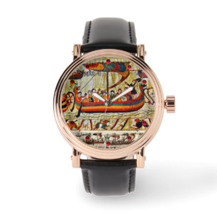 BAYEUX TAPESTRY 1066 VIKING SHIPS HORLOGE