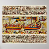 BAYEUX TAPESTRY 1066 VIKING SHIPS POSTER (Voorkant)