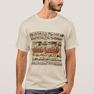 BAYEUX TAPESTRY 1066 VIKING SHIPS T-SHIRT