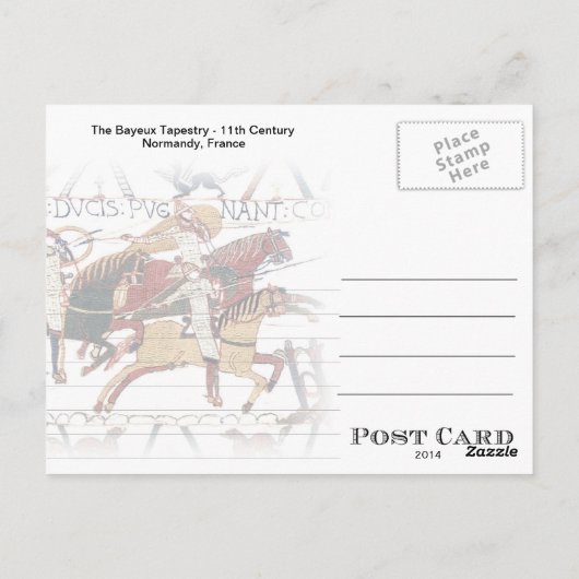 Bayeux Tapestry - a7 Briefkaart (Achterkant)