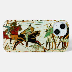 BAYEUX TAPESTRY, BATTLE OF HASTINGS, NORMAN KNIGHT iPhone 15 CASE