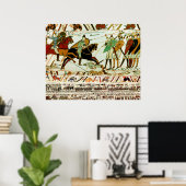 BAYEUX TAPESTRY, BATTLE OF HASTINGS, NORMAN KNIGHT POSTER (Thuiskantoor)
