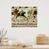 BAYEUX TAPESTRY, BATTLE OF HASTINGS, NORMAN KNIGHT POSTER (Keuken)
