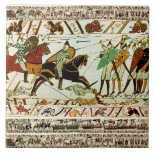 BAYEUX TAPESTRY, BATTLE OF HASTINGS, NORMAN KNIGHT TEGELTJE