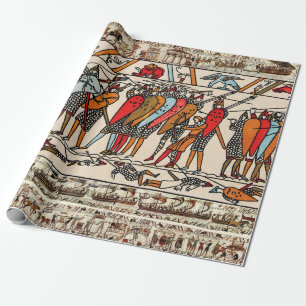 BAYEUX TAPESTRY, BATTLE OF HASTINGS,NORMAN KNIGHTS CADEAUPAPIER