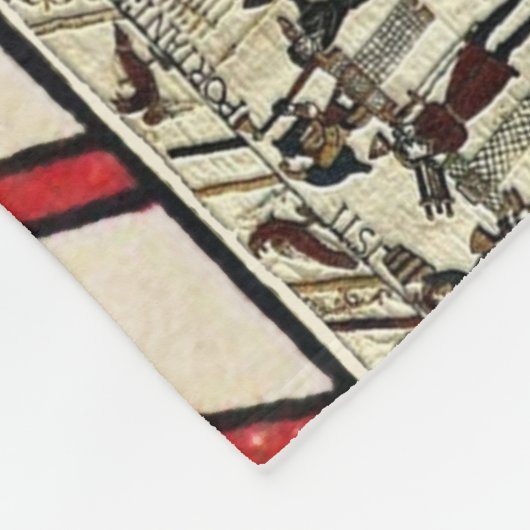 BAYEUX TAPESTRY BATTLE OF HASTINGS NORMAN KNIGHTS FLEECE DEKEN (Hoek)