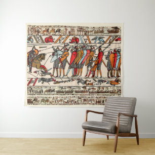 BAYEUX TAPESTRY BATTLE OF HASTINGS NORMAN KNIGHTS WANDKLEED