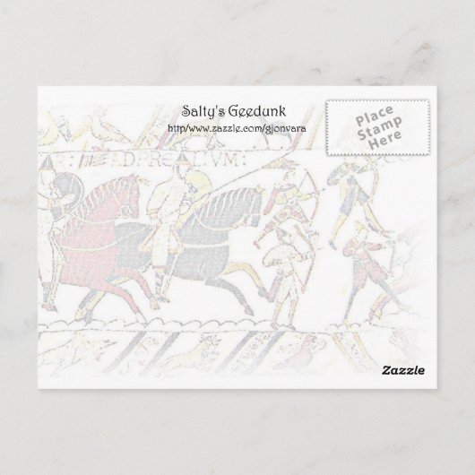 Bayeux Tapestry Briefkaart (Achterkant)