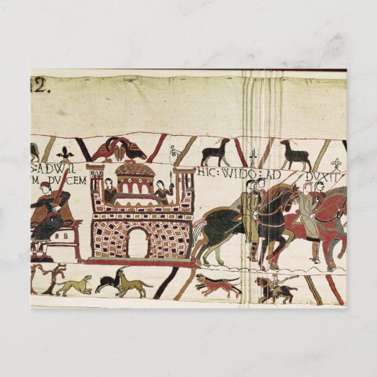 Bayeux Tapestry Earl Harold tot Duke of Normandy Briefkaart (Voorkant)