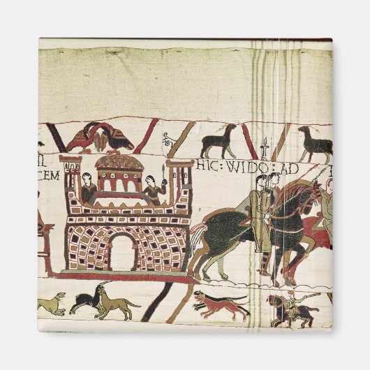 Bayeux Tapestry Earl Harold tot Duke of Normandy Magneet (Voorkant)