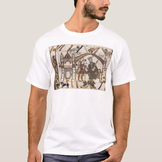 Bayeux Tapestry. Edward de Confessor. T-shirt (Voorkant)