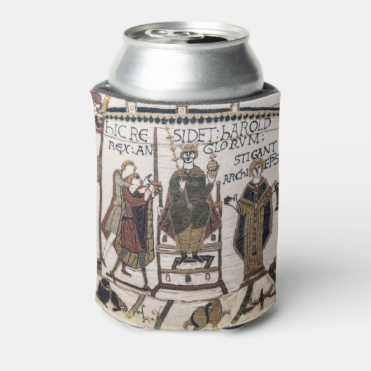 Bayeux Tapestry - King Harold Coronation Blikjeskoeler (Blikje Achterkant)