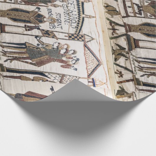 Bayeux Tapestry - King Harold Coronation Cadeaupapier (Hoek)