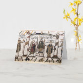 Bayeux Tapestry - King Harold Coronation Kaart (Gele Bloem)