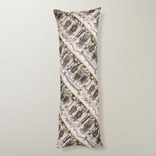 Bayeux Tapestry - King Harold Coronation Lichaamskussen (Achterkant (Verticaal))