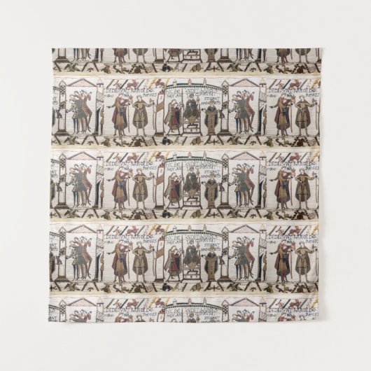 Bayeux Tapestry - King Harold Coronation Wandkleed (Voorkant)