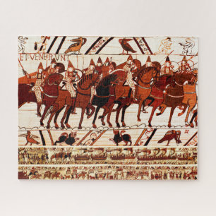 BAYEUX TAPESTRY NORMAN ARMY, KNIGHTS HORSEBACK JI LEGPUZZEL
