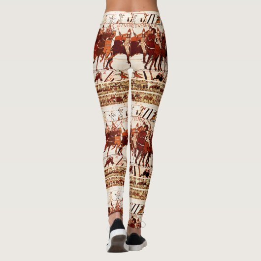 BAYEUX TAPESTRY NORMAN ARMY, KNIGHTS HORSEBACK LEGGINGS (Achterkant)