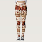 BAYEUX TAPESTRY NORMAN ARMY, KNIGHTS HORSEBACK LEGGINGS (Voorkant)