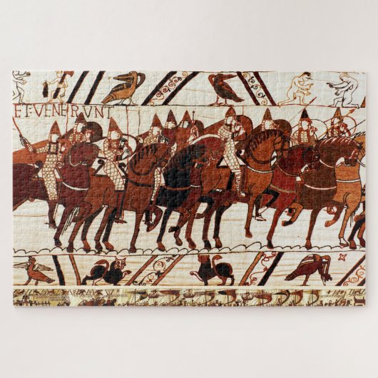 BAYEUX TAPESTRY NORMAN ARMY, KNIGHTS HORSEBACK LEGPUZZEL (Horizontaal)