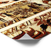 BAYEUX TAPESTRY NORMAN ARMY, KNIGHTS HORSEBACK POSTER (Hoek)